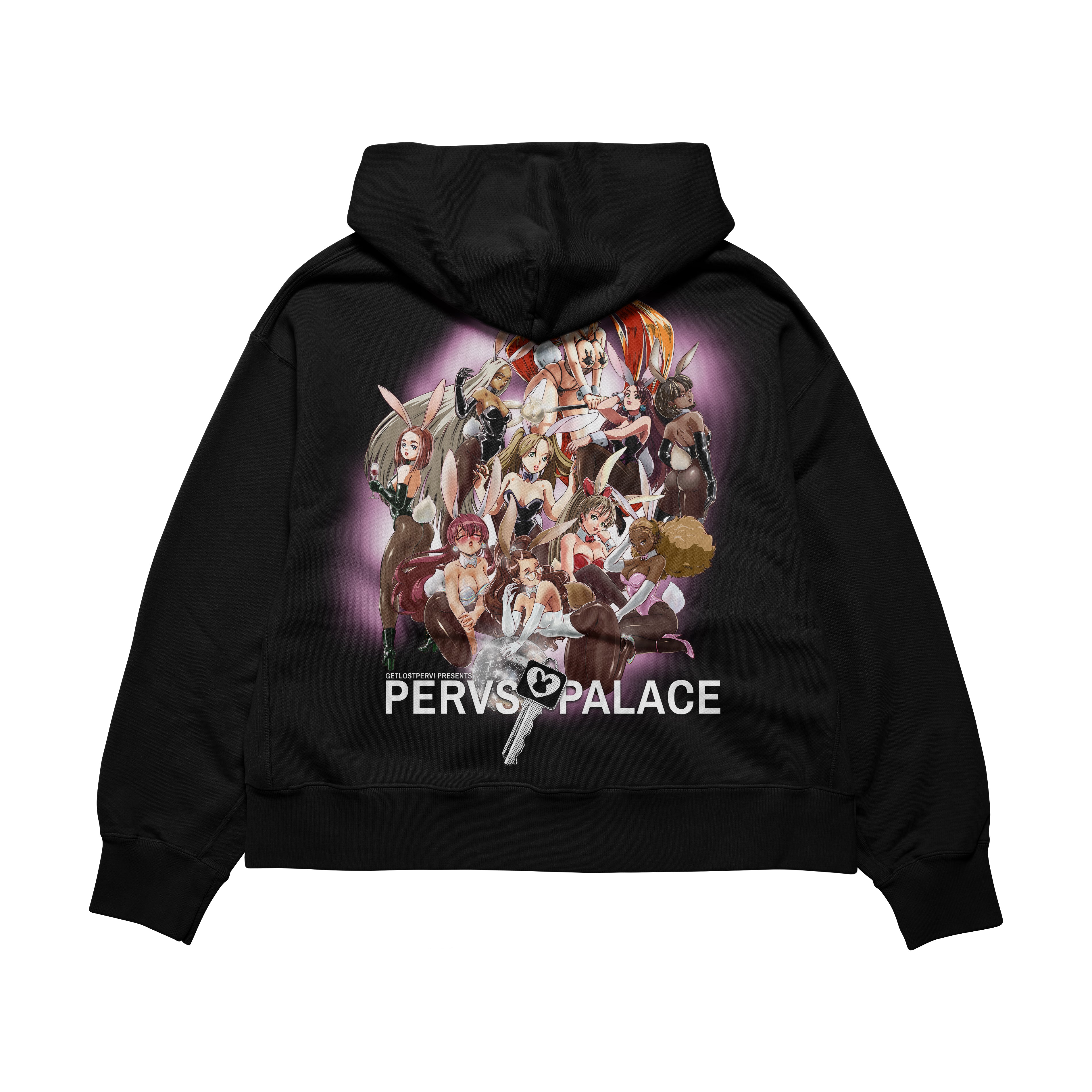 BUNNY HAREM - ZIP-UP HOODIE – Get Lost Perv!